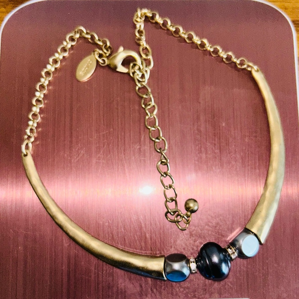 Chicos gold tone necklace